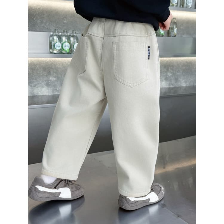 Meninos primavera outono roupas de algodão puro calças casuais 2026 novo estilo das crianças na moda legal bonito calças