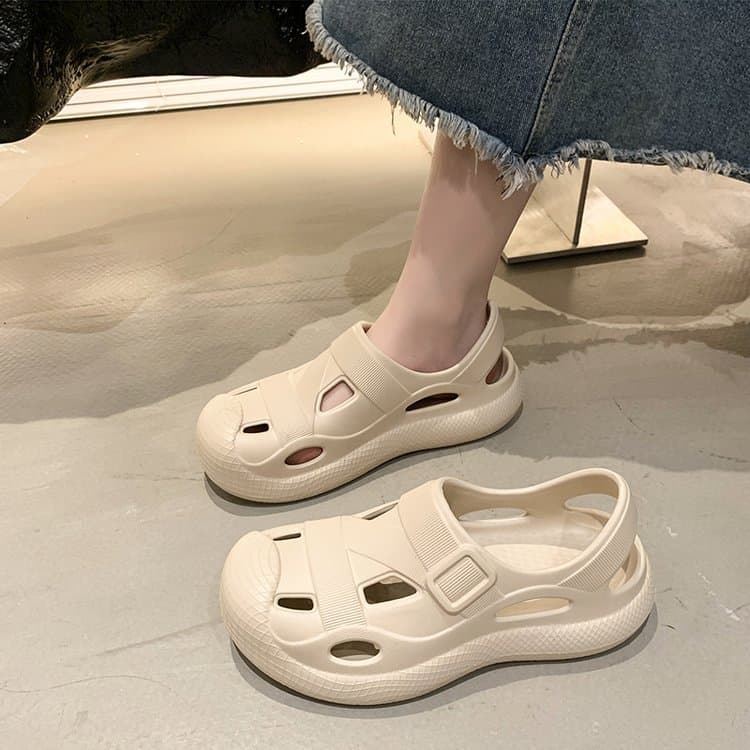 Baotou sandálias femininas 2026 novo estilo verão ao ar livre Seaside riacho-Up sapatos à prova dwaterproof água antider