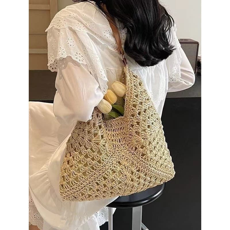 Verão à beira-mar férias preguiçoso solto sentir saco feminino novo estilo grande capacidade Casual All-Match Commuter o