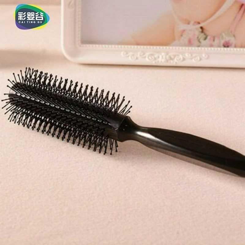 Pente de massagem de cabelo pente de cabelo fofo rolo de sopro costelas cilindro cabelo encaracolado pente de rolo redon
