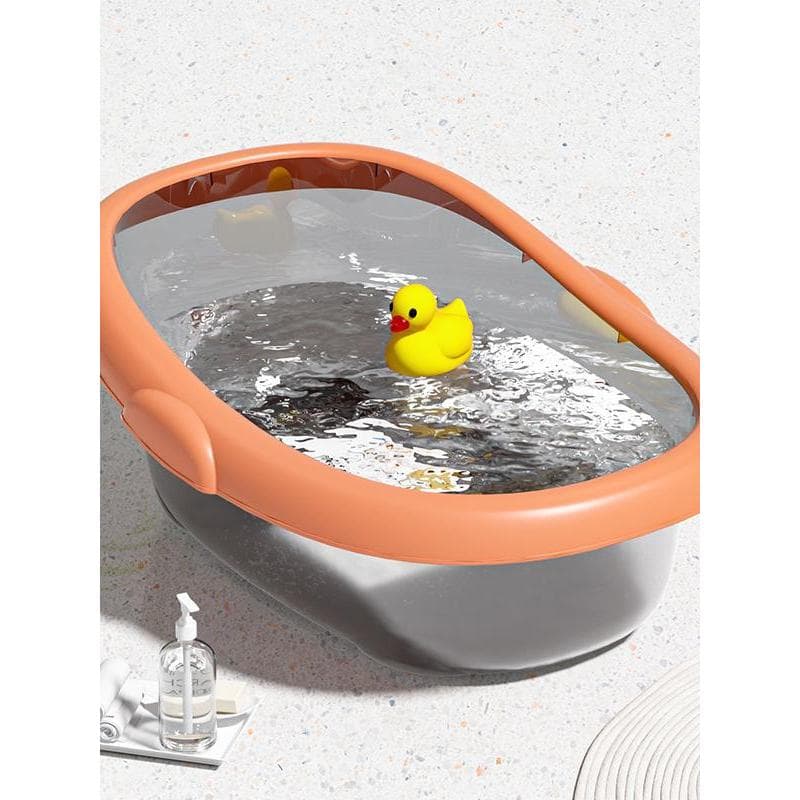 Nova banheira de bebê engrossada banheira de plástico banheira de banho de bebê pode sentar deitada produtos ma