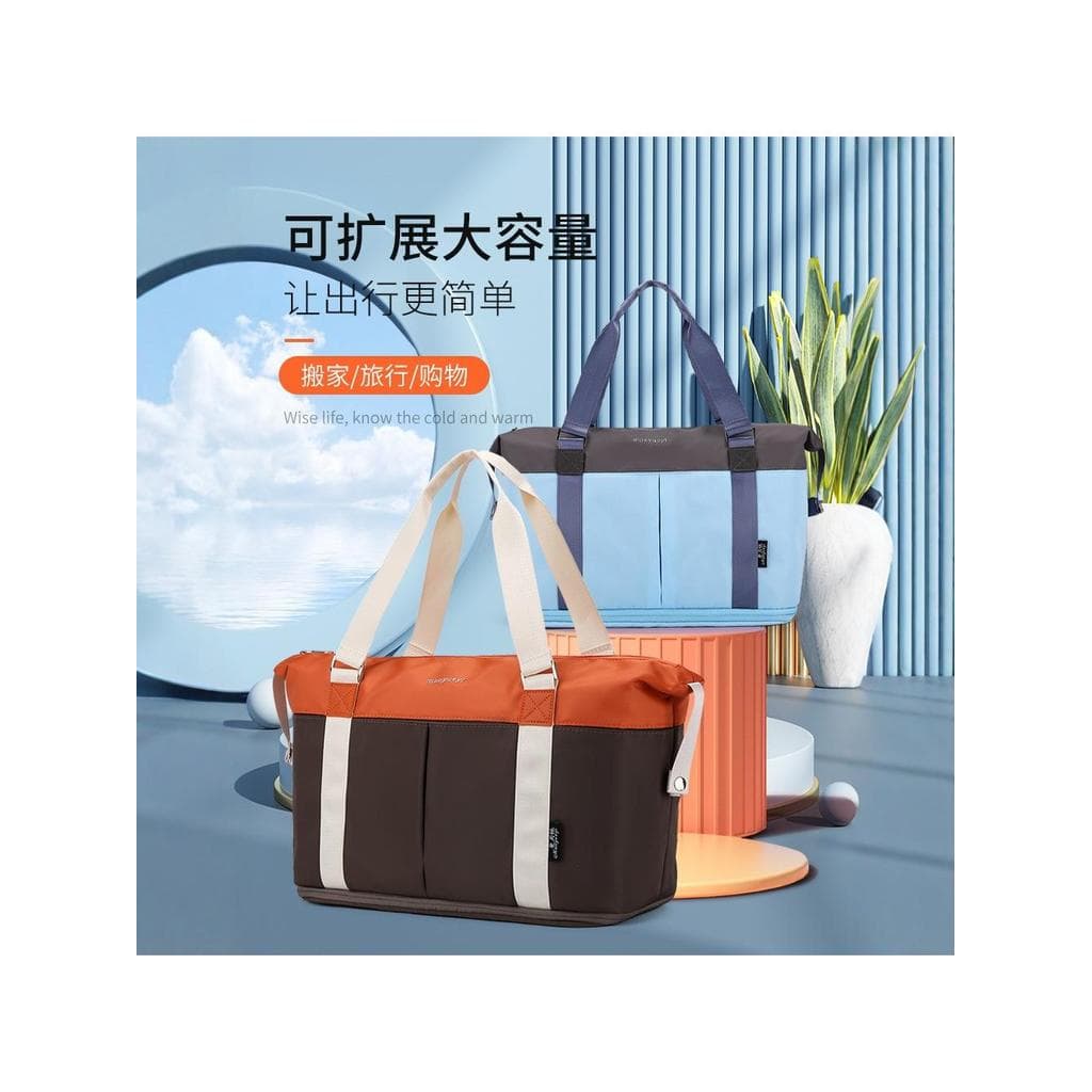 Novo estilo versão coreana grande capacidade portátil multifuncional saco de bagagem extensível saco de viagem moda à pr