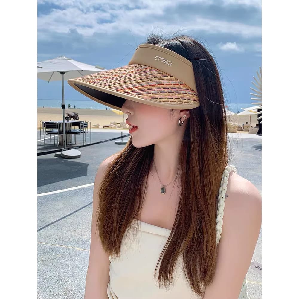 chapeu praia de praia masculino chapeu country feminino Chapéu protetor solar vazio feminino verão Anti-ultraviol