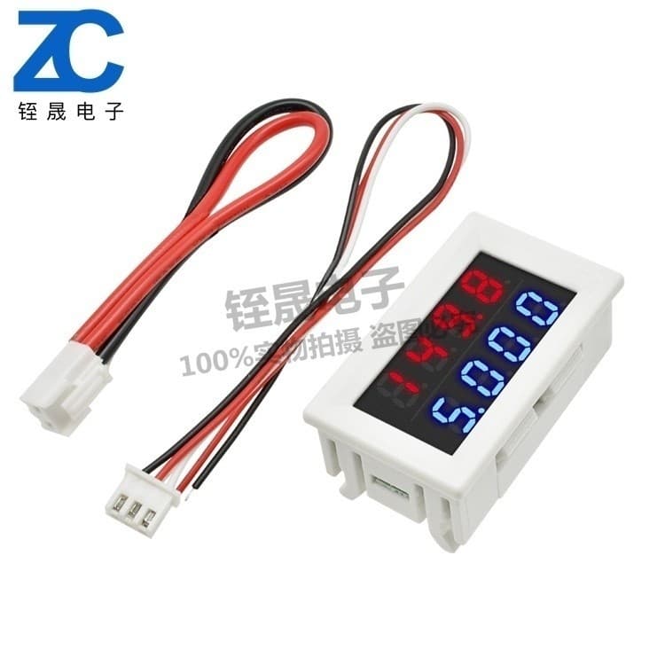 DC0-100V 10A Digital DC Display Duplo Amperímetro de Tensão de Alta Precisão Display Digital LED de Quatro Dígitos Funçã