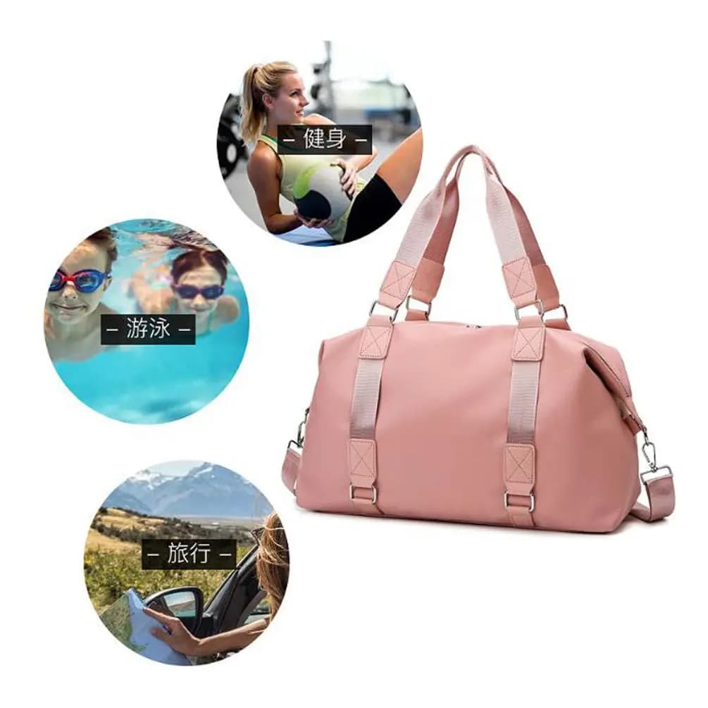 Bolsa Feminina Media Transversal Mala Academia Esportiva Com Separacao Seco Umido Bolsa De Viagem Impermeavel Nacao