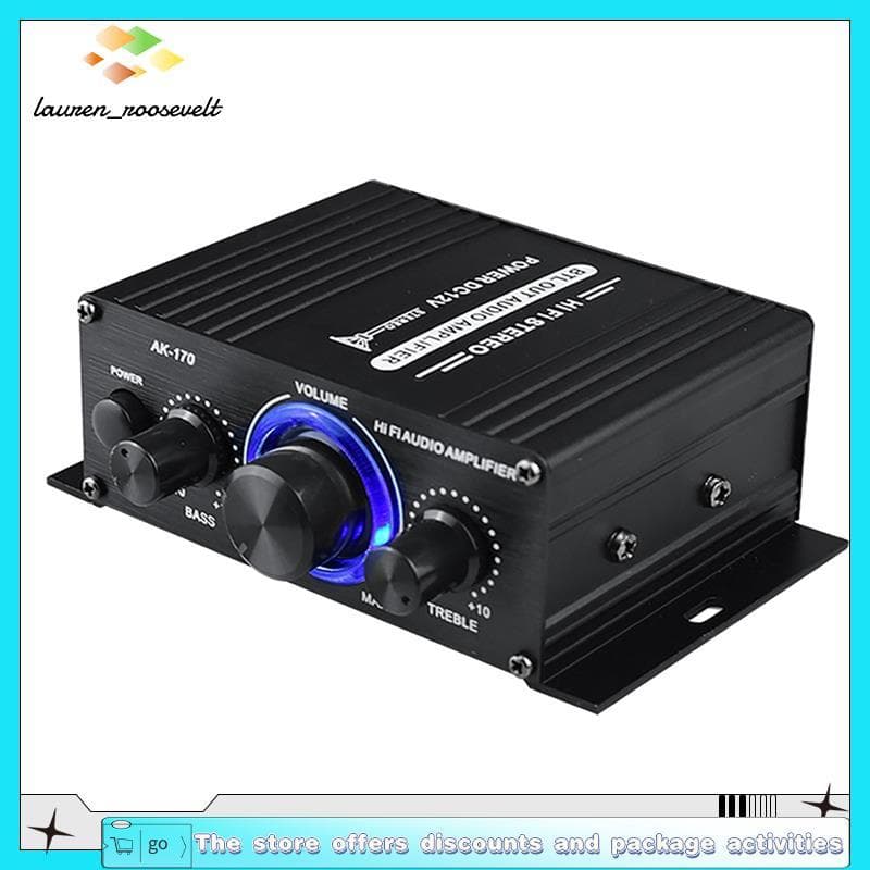 - 170 Amplificador De Potência De Áudio 200W + 200W Com Entrada