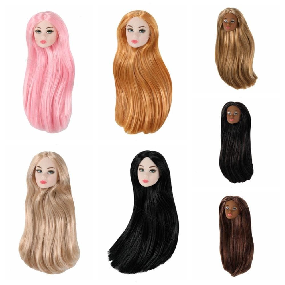 Cabeça De Boneca Supermodelo FALLFORBEAUTYEJ , Cabelo Encaracolado Com Maquiagem 1/6 , Europeia De 30 Cm