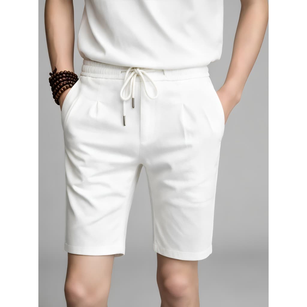 Ruffian bonito magro-ajuste calças masculinas magro ajuste Shorts de cinco pontos tamanho pequeno Social cara masculino