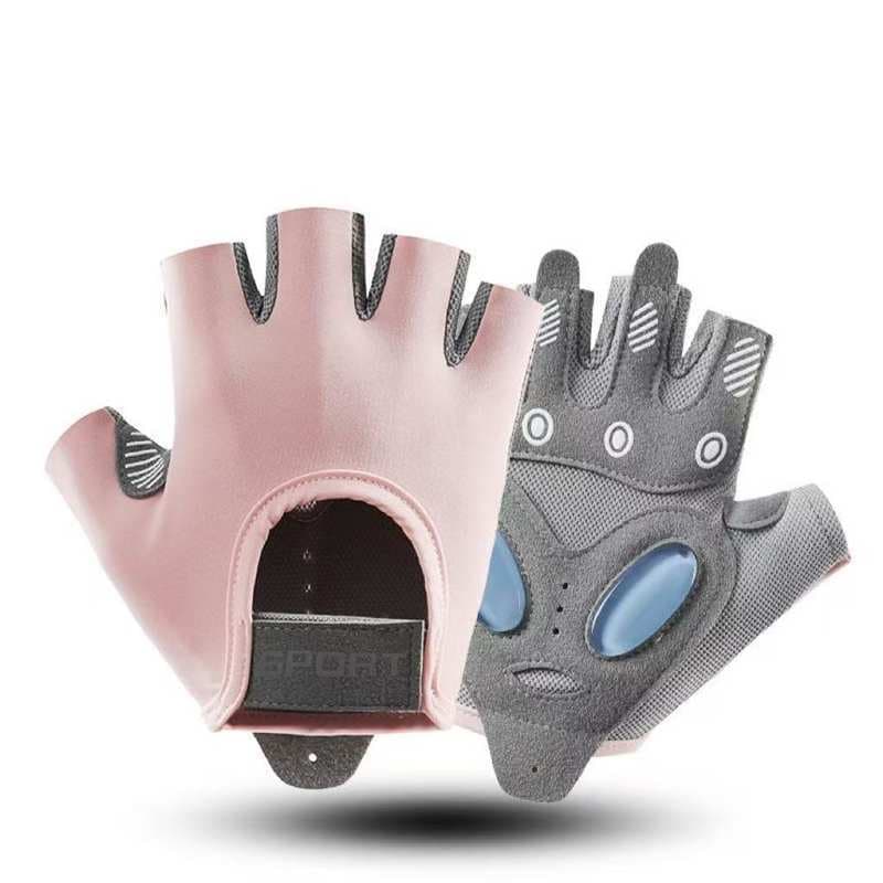 luva academia feminina luva academia luva para academia feminina Luvas de Fitness de meio dedo feminino fino Silicone lí