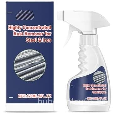 Removedor de Ferrugem Meigline, 4 Fl Oz Removedor de Ferrugem Altamente Concentrado para Aço e Ferro, Removedor de Aço A