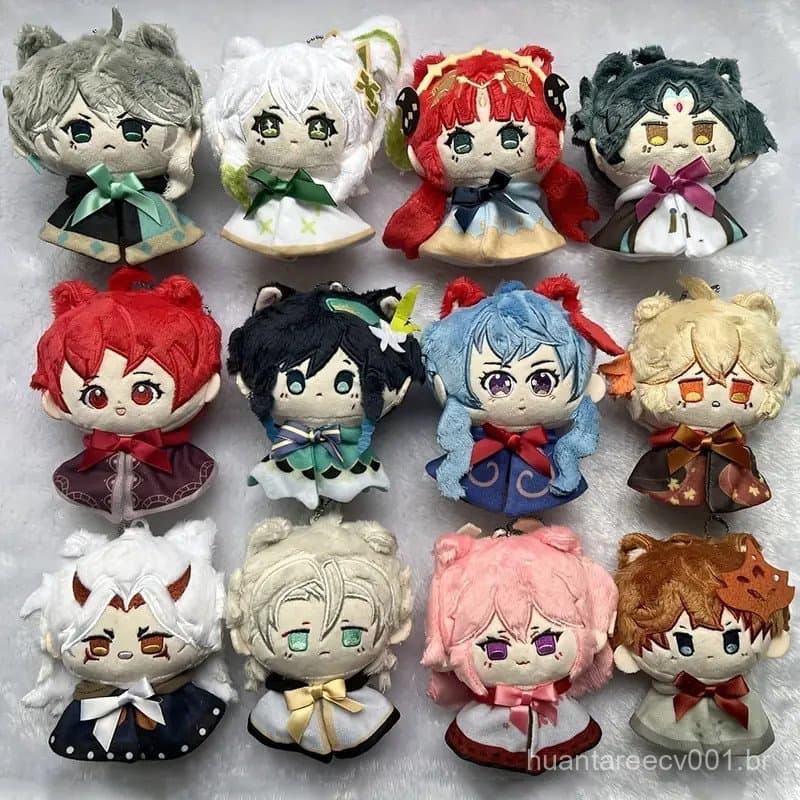 Genshin Boneca De Pelúcia De Impacto Raiden Shogun Albedo Venti Tartaglia Xiao Kaedehara Kazuha Pingente De Brinquedos R