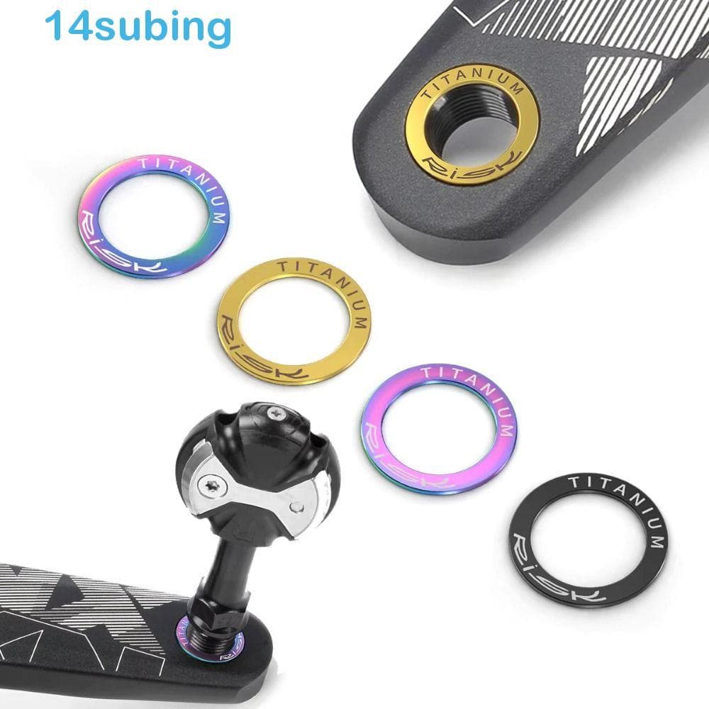SUBING 2 Peças De Junta Espaçadora De Bicicleta , Anel Protetora , Arruela De Pedal OD 20mm