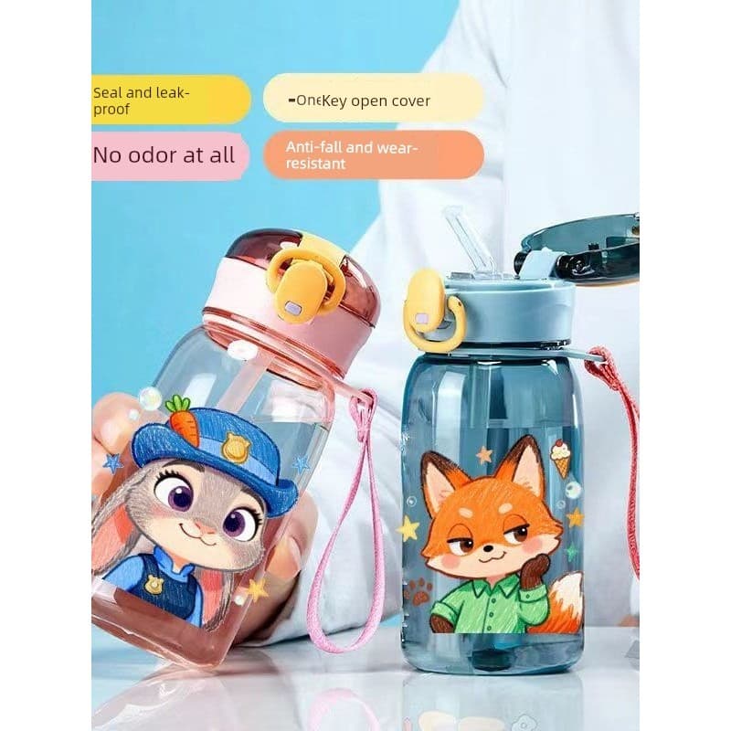 garrafinha de agua infantil garrafa de água infantil garrafa de agua infantil menino Crazy Animal City Nick Judy Novo E