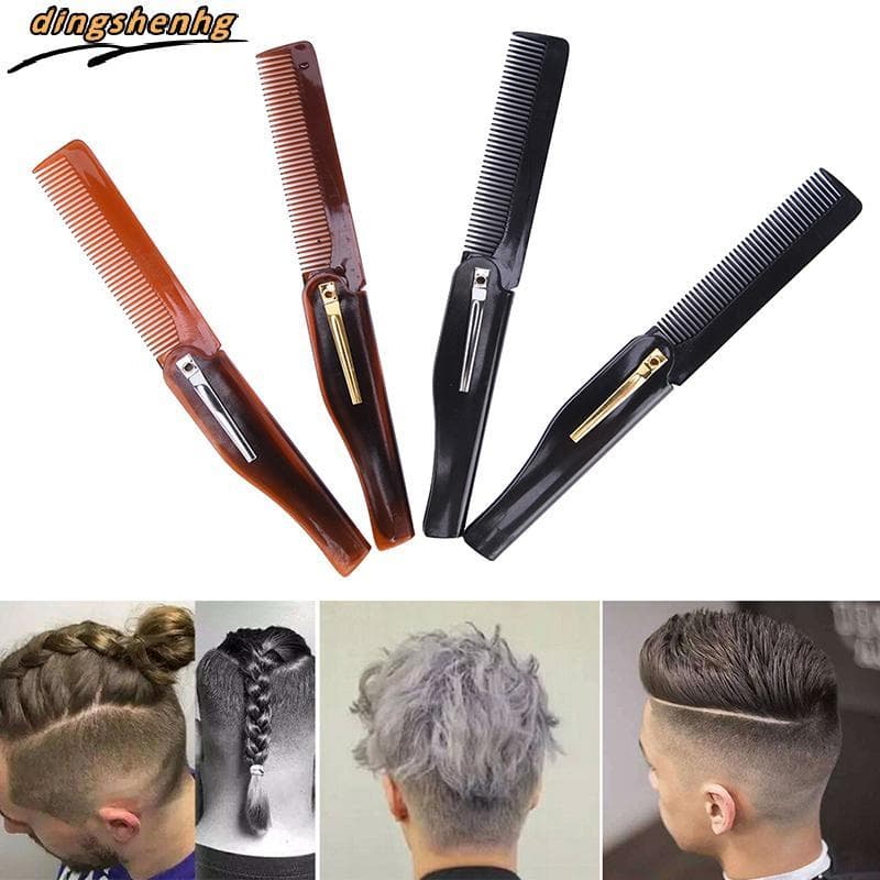 1Pc Dobrável Hairb Poeta Clipe De Cabelo Bigode Barba Ferramenta De Estilo