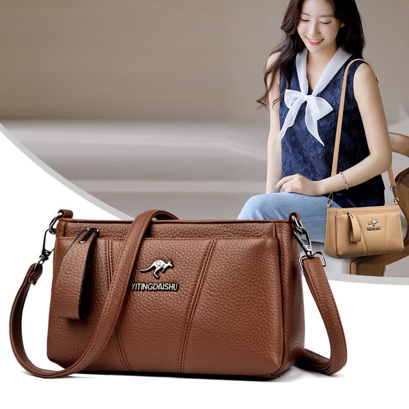 Bolsa Transversal Feminina de Couro PU, Impermeável, Bolsas de Ombro para Meninas, Design Moderno, Bolsas de Maquiagem