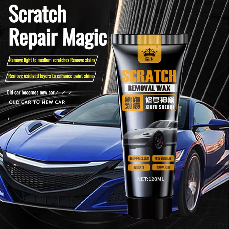 【Brilho Duradouro】ดูแลรักษาสีรถที่เป็นสีดํา Cera Para Reparar Riscos/Cera Para Carros/Cera Automotiva