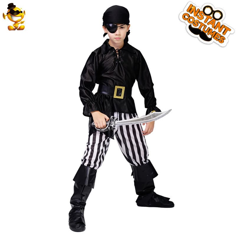 Halloween menino pirata traje menino legal pirata palco desempenho festa traje distribuição