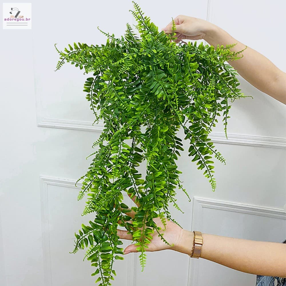 Plantas De Samambaia Suspensas Artificiais-Decoração Leve À Prova D'água Para Sala De Estar