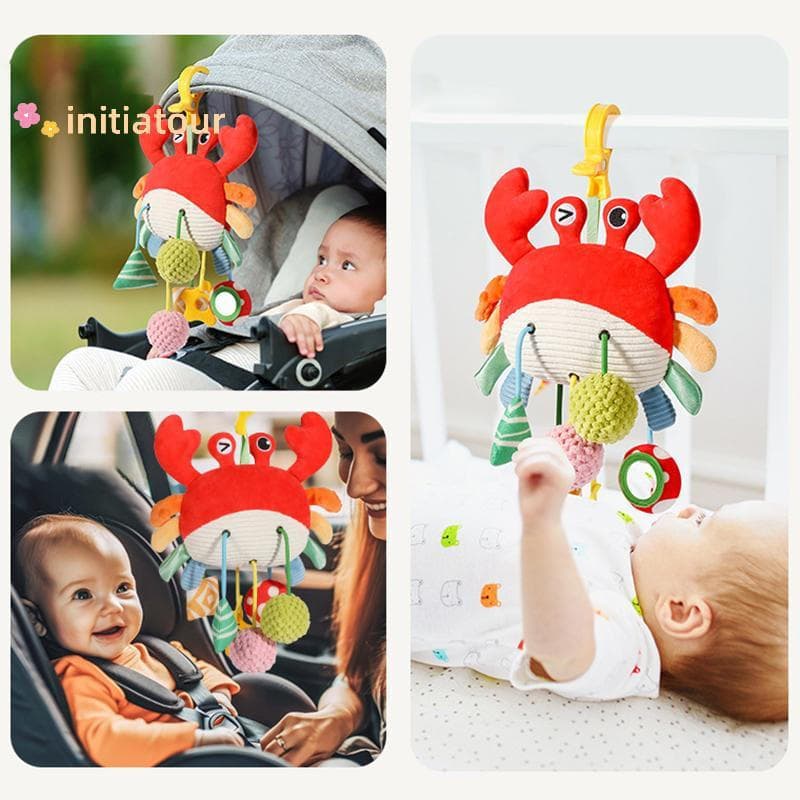 [Init-t] 1 Peça Nova Cama De Bebê Pendurada Brinquedo Com Cordão Para Carrinho Recém-Nascido Fofo Animal Brinquedos Educ