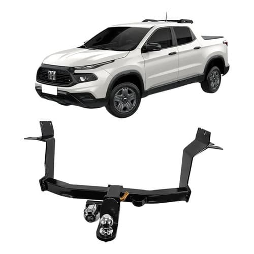Engate Reboque Removível Inox Toro 2016 A 2025 2000kg 4x4 Resistente