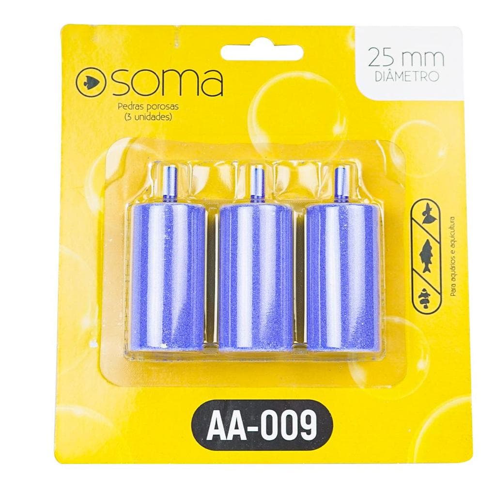 PEDRA POROSA SOMA CILINDRICA AA-009 (25X50MM) ( 3UN)