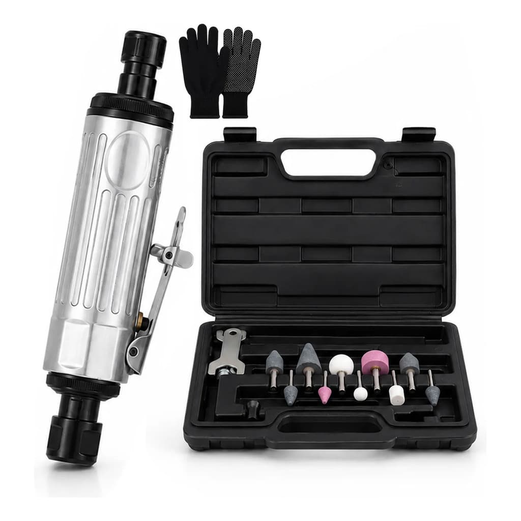 Micro Retífica Pneumática 22.000 Rpm Com Maleta
