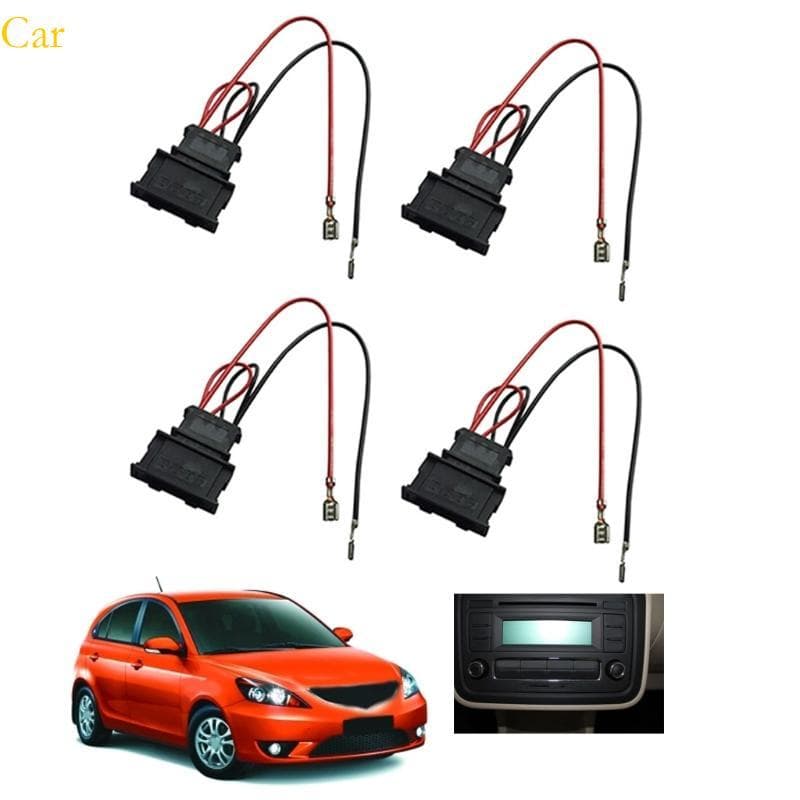 Assento Carro Scirocco 4Pcs Conectores Chicote Elétrico Alto-Falante