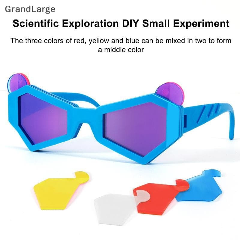 [GrandLarge] Experimento Científico Que Muda De Cor Óculos Três Cores Primárias Física Óptica Ensino Infantil Brinquedo