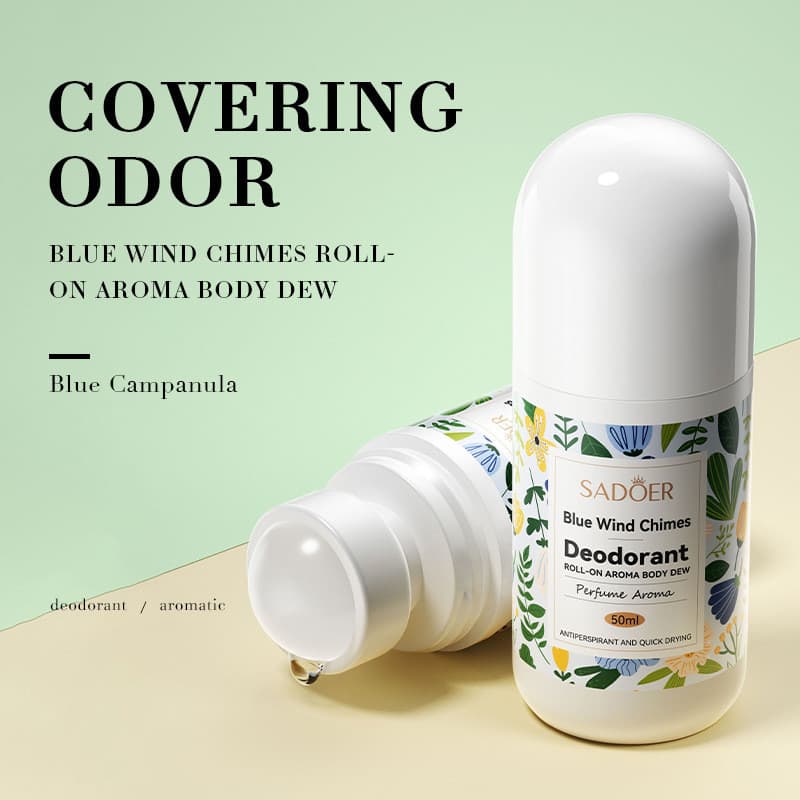 Verão Must-Have orquídea vento carrilhão roll-on loção desodorante refrescante fragrância antiaderente pequeno portátil
