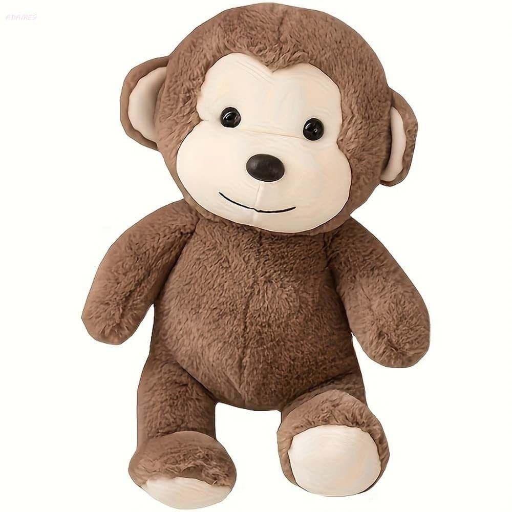 Brinquedo De Macaco De Pelúcia ADAMES , Boneca Simulação Super Macia De Animais Selvagens , Travesseiro