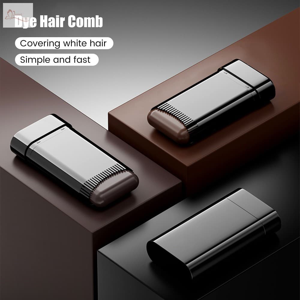 Bastão De Cabelo À Prova D'água-Capa Cinza Sem Manchas Com Pente