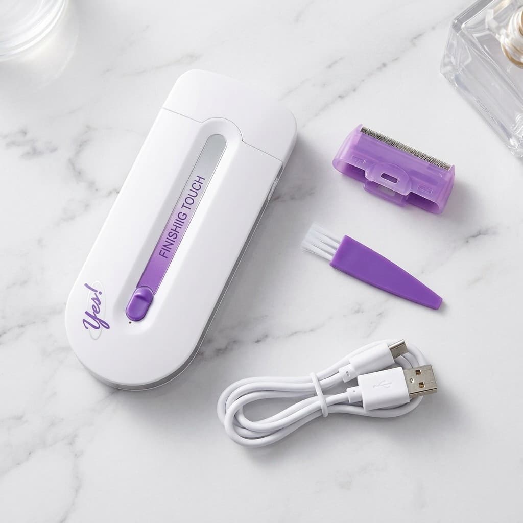 Depilador Elétrico Facial Removedor de Pelos do Buço Rosto Queixo Aparador Indolor Recarregável USB Bivolt
