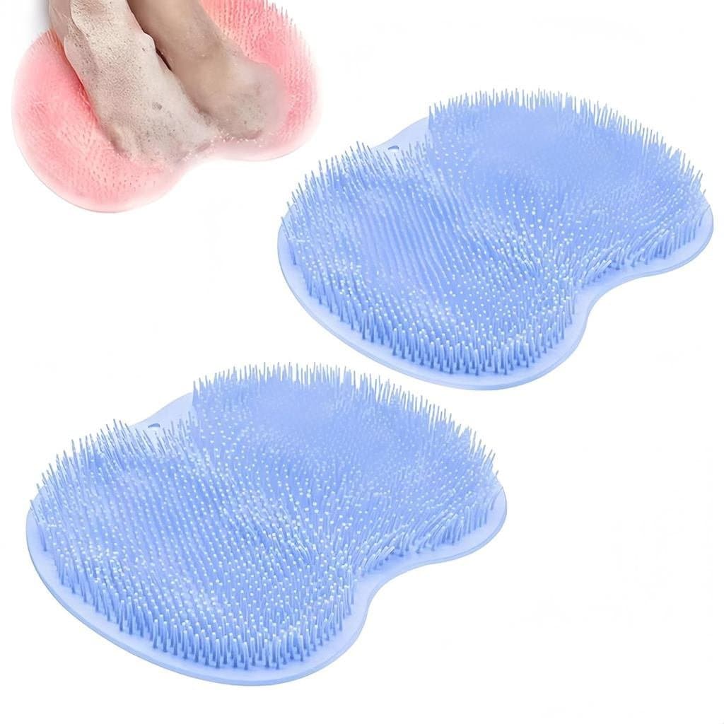 Tapete Esfoliante para os Pés no Chuveiro, Tapete Esfoliante para os Pés no Chuveiro com Ventosas Antiderrapantes, Esfol