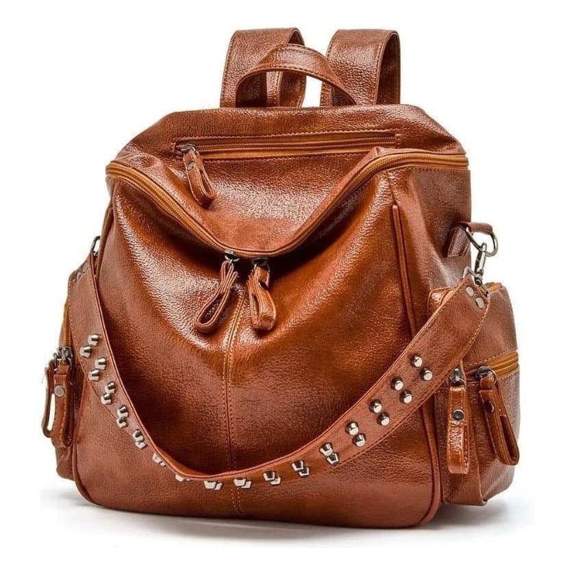 Mochila Feminina de Couro Sintético, Mochila Reforçada, Nova Chegada ZJGY