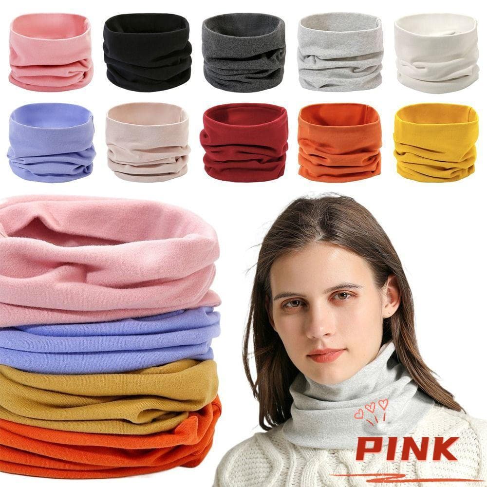 PINK1 Bandana Esportiva , Lenço De Pescoço De Algodão De Cor Sólida Ciclismo Moderno Para