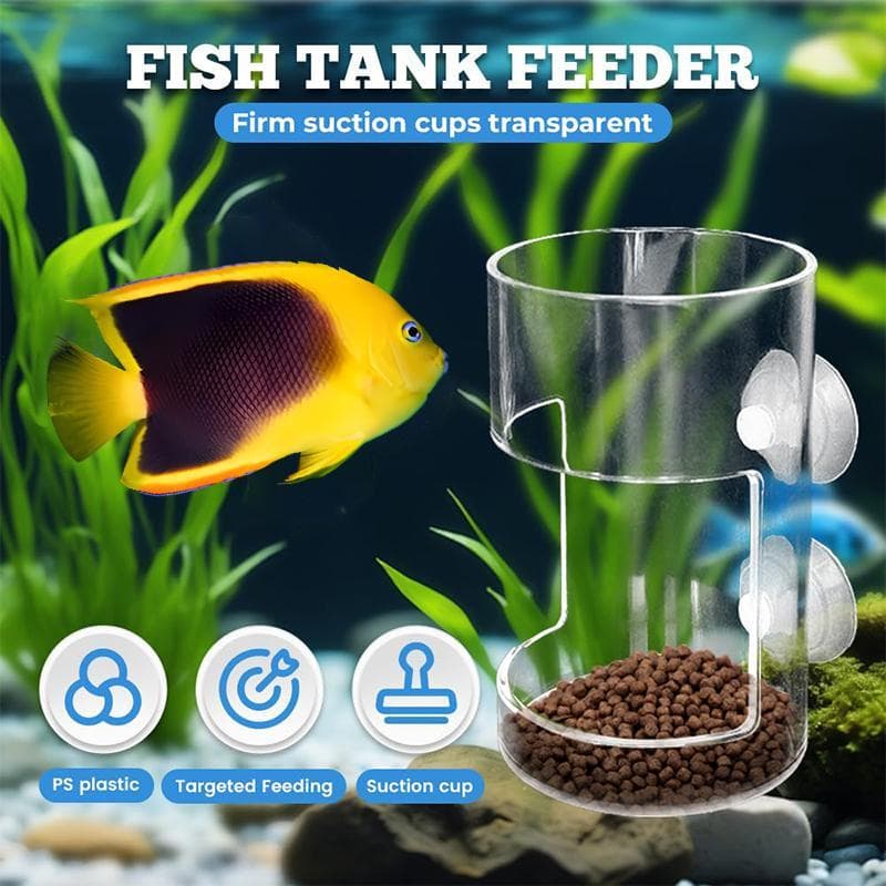 Alimentador De Peixes Para Aquário 2025 Ventosa Eficiente Prato De Comida Evita Poluição Da Água Proprietários De