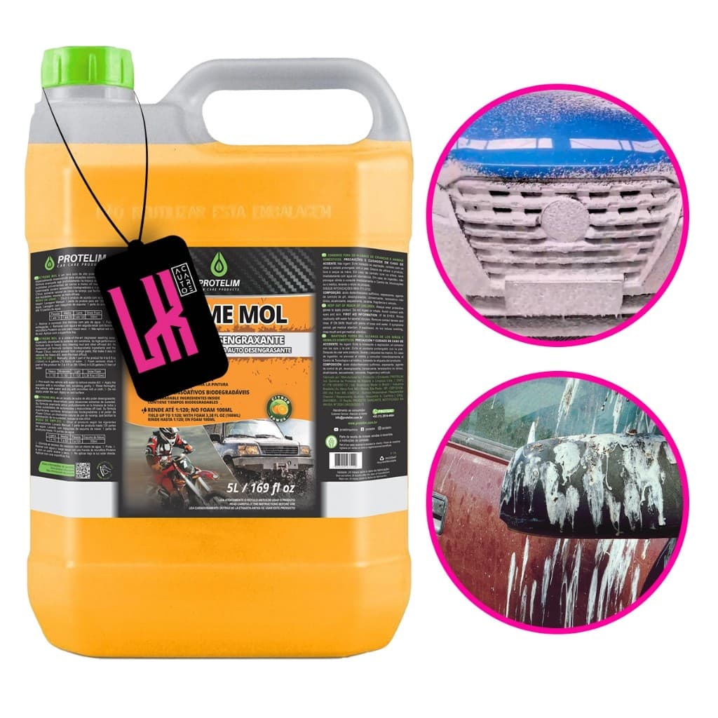 Xtreme Mol 5L - Protelim - Shampoo Desengraxante Automotivo