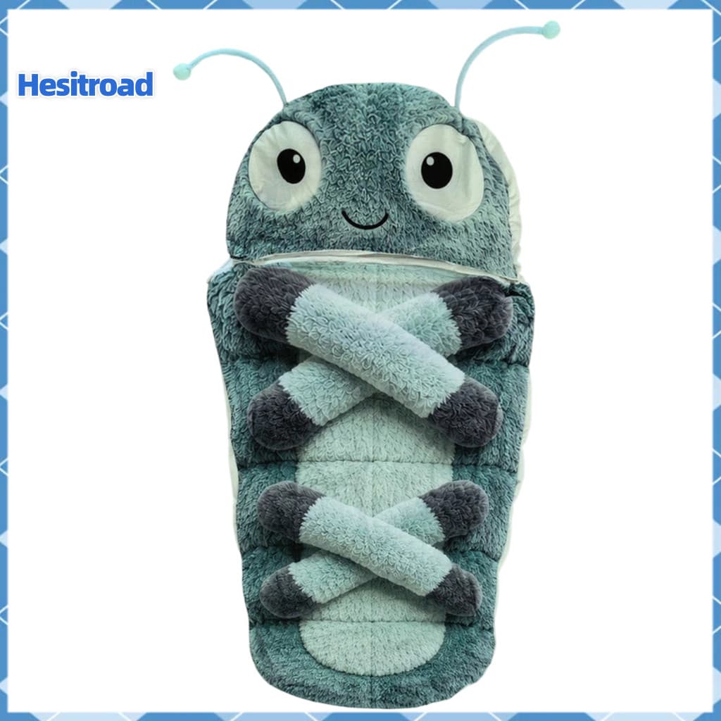 Funny Caterpillar Wearable Sleeping Bag – Cozy Full-body Hugging Cocoon Lounger for Naps Reading Travel Dorm Use Comfo