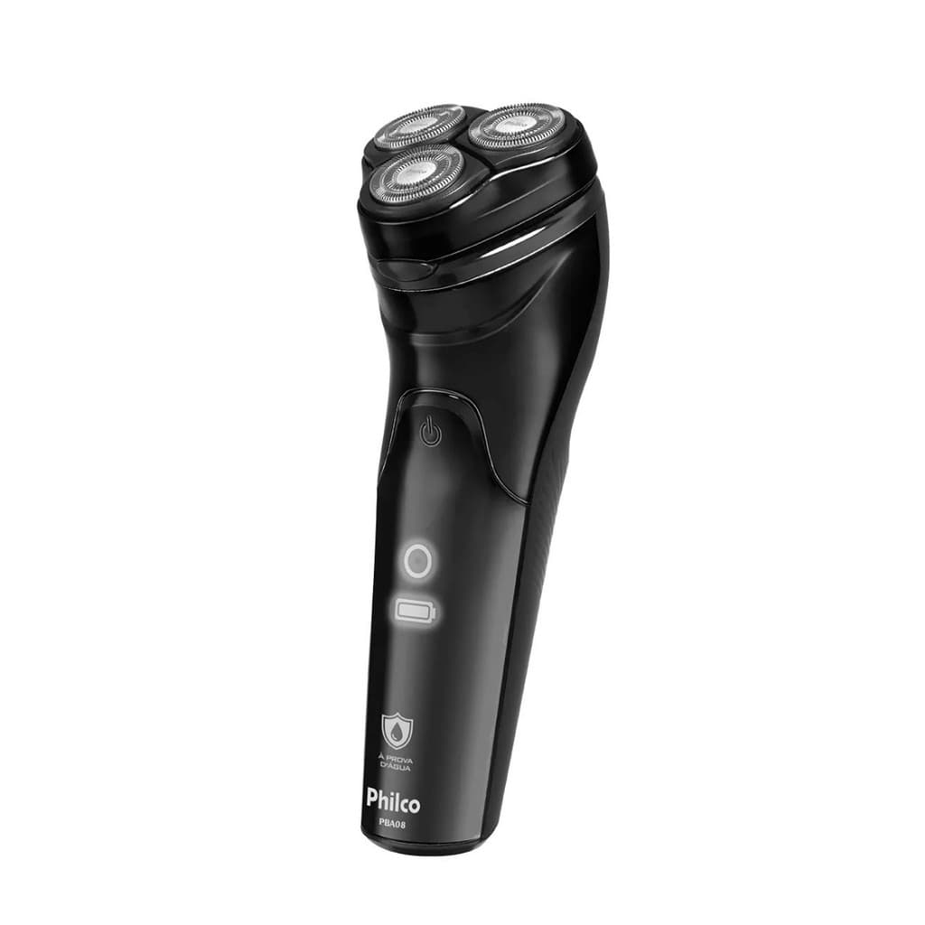 Barbeador Elétrico Philco PBA08 À Prova D'Água USB Recarregável Bivolt