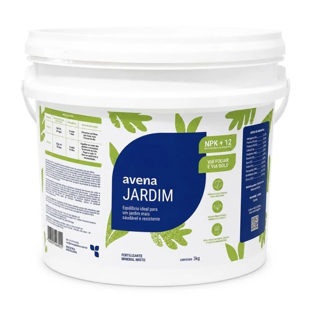 Adubo Para Plantas Fertilizante Avena Jardim 3kg