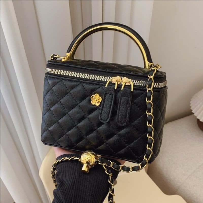 Bolsa De Ombro Com Corrente Em Formato De Diamante Crossbody Fashion