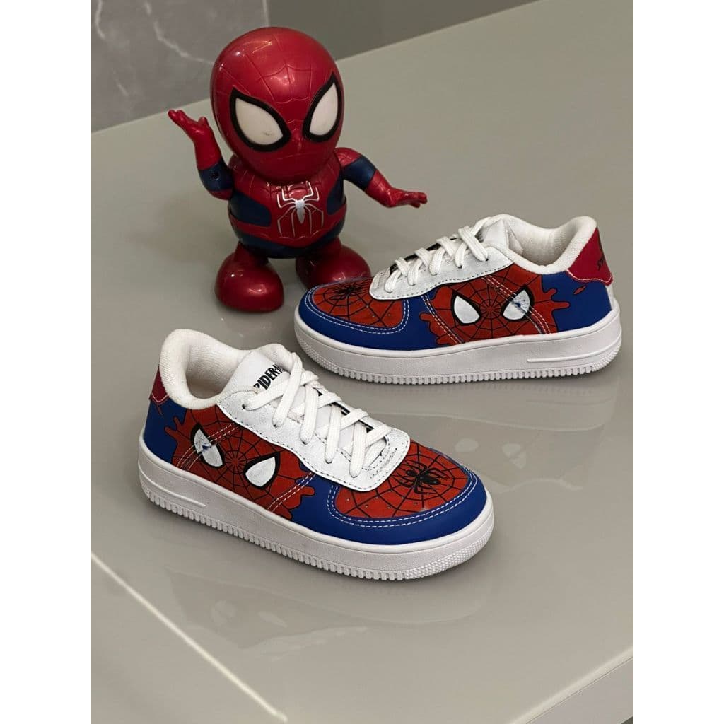 Tenis Infantil menino homem aranha casual Escola costurado Confortavel