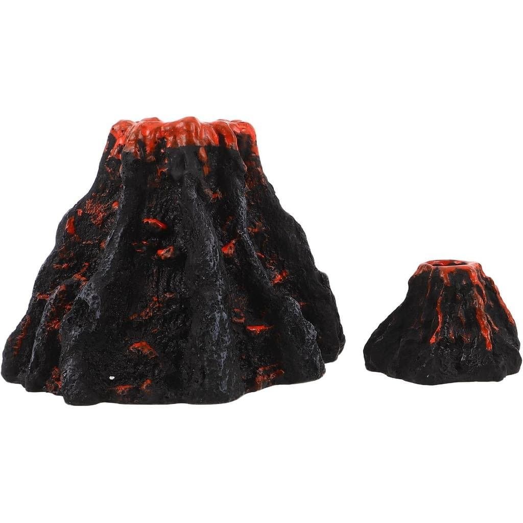 2 peças de Decoração Vulcão Borbulhante - Acessórios de Resina para Aquários, Decoração Segura para Cozinha e Quarto, Br