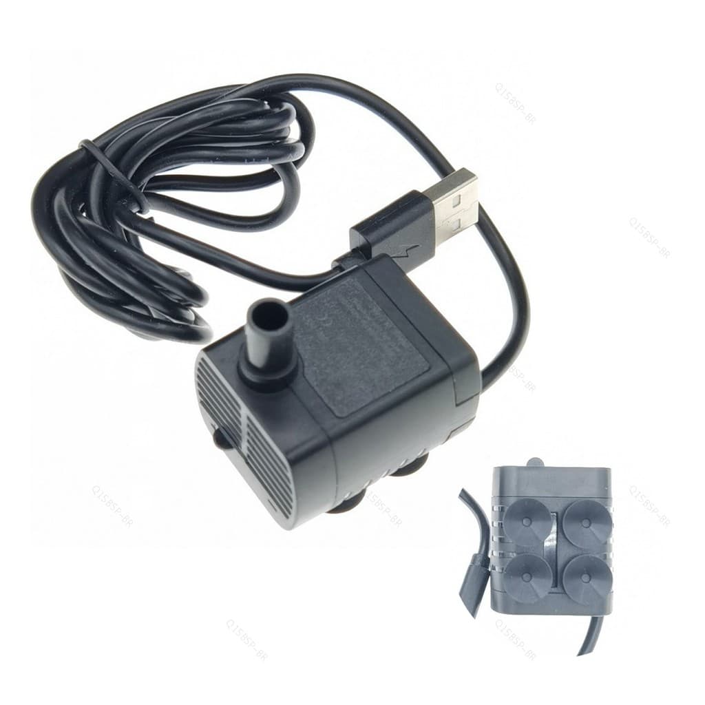 5V USB 200L/h mini Bomba De Água Tanque Fonte Filtro Aquário Baixo Ruído Motor Sem Escova Submersível BR15B