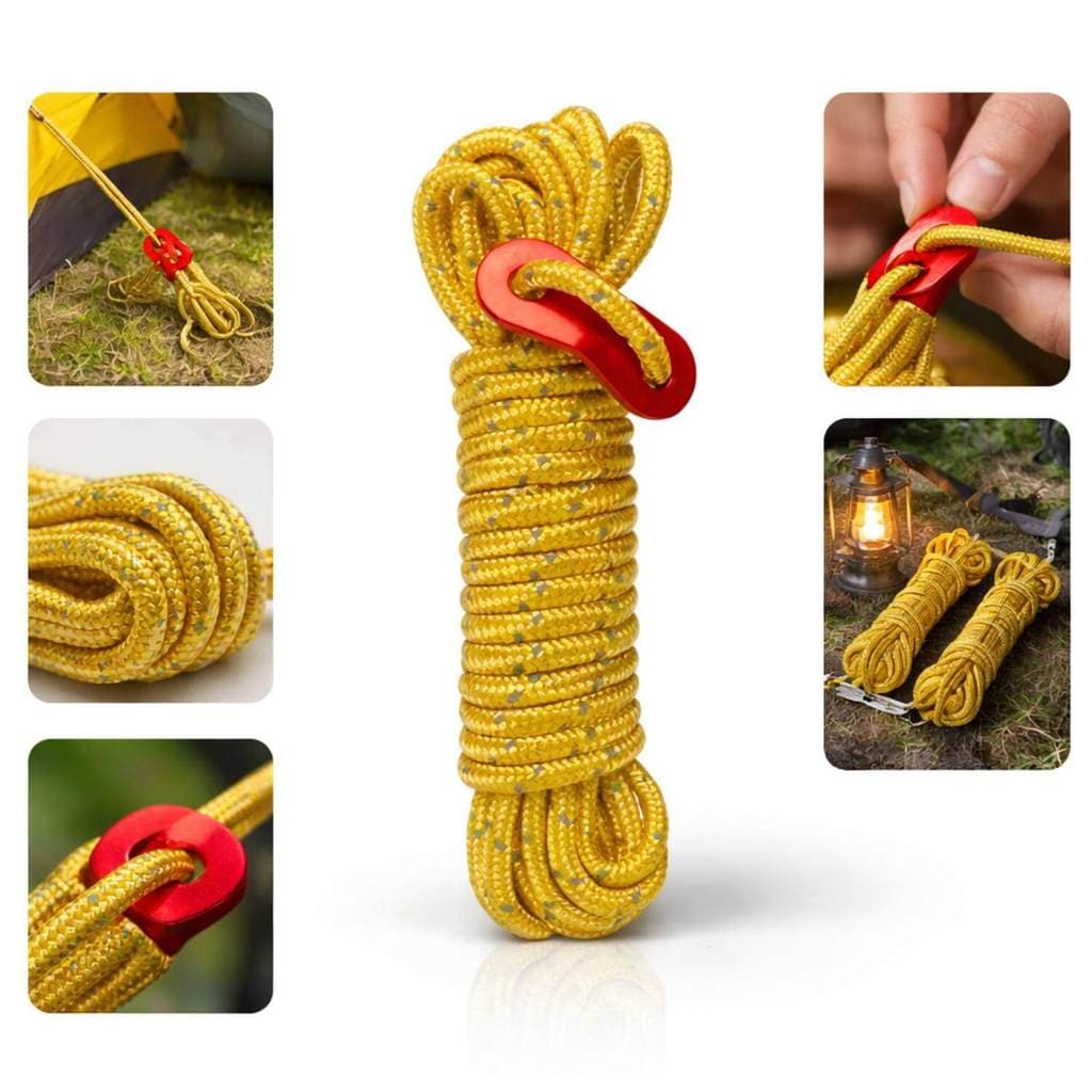Corda Refletiva para Barraca Nylon Camping 4 Metros