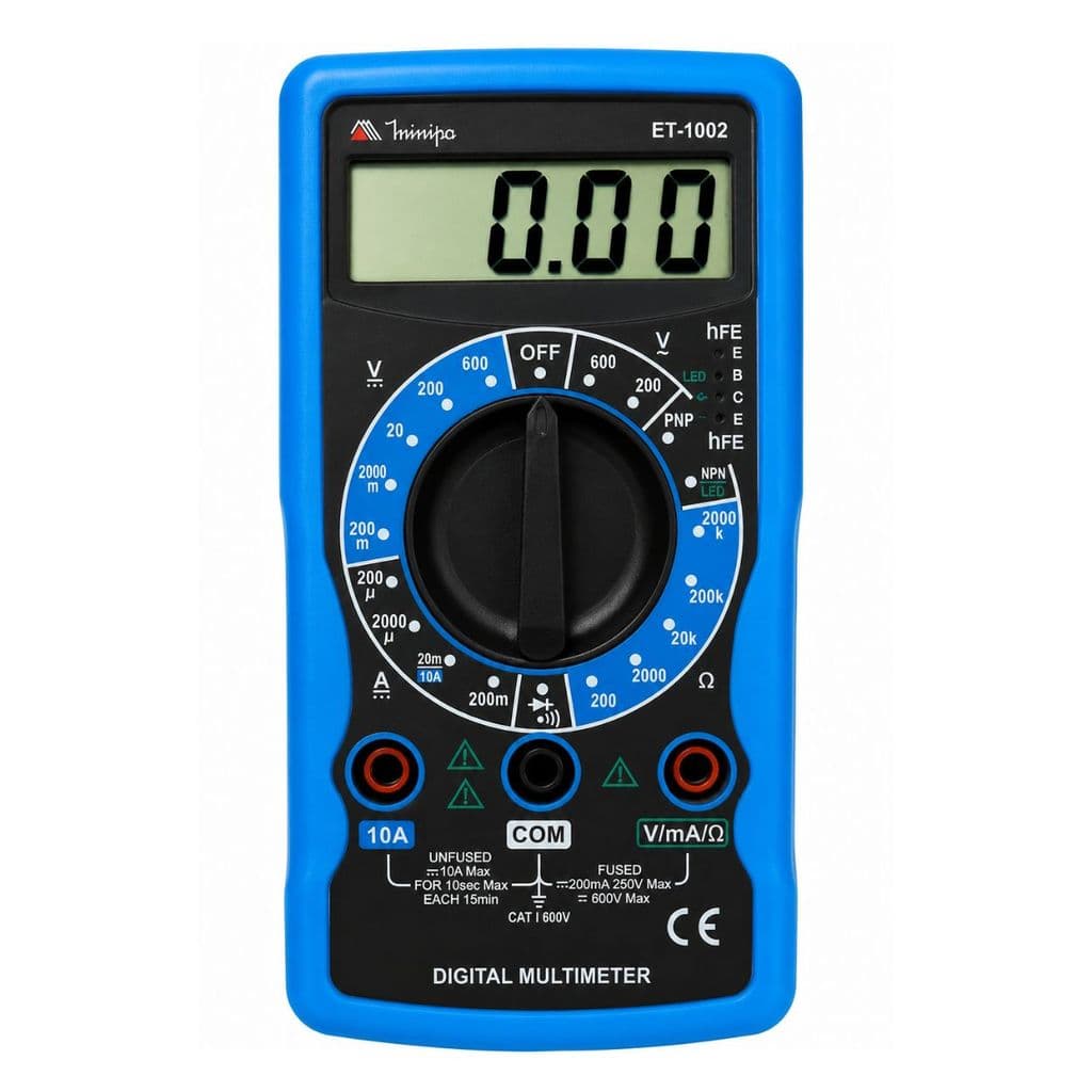 Multimetro Digital Medidor Tensao Corrente Eletrica Et-1002
