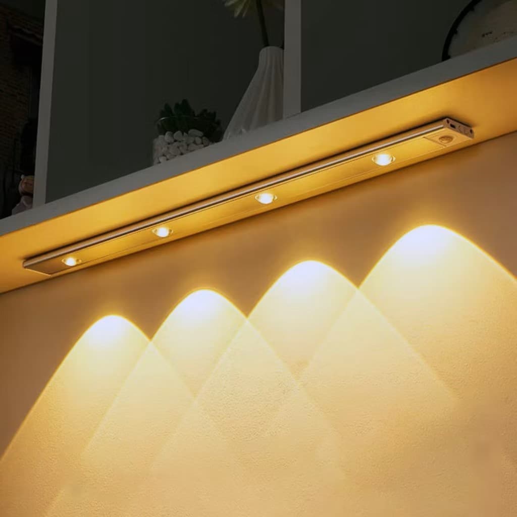 Luz LED com Sensor de Movimento Sem Fio – Recarregável USB 40cm