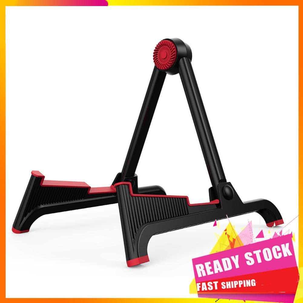 Gfgfgfgg Oreilet Suporte dobrável para guitarra, violino, suporte elétrico para instrumento de chão, ukulele, guitarras