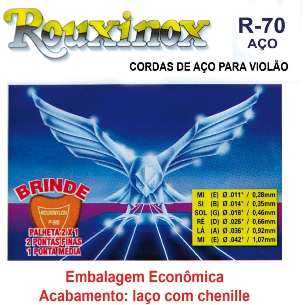 Encordoamento P/VIOLAO ACO INOX C/CHENILLE