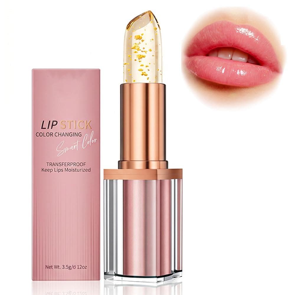 Batom modelo 2026, adequado para mulheres mais velhas, batom pendurável, batom PH com cristal dourado, hidratante de lon